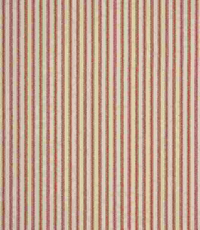 Red JF Linen Ticking Fabric