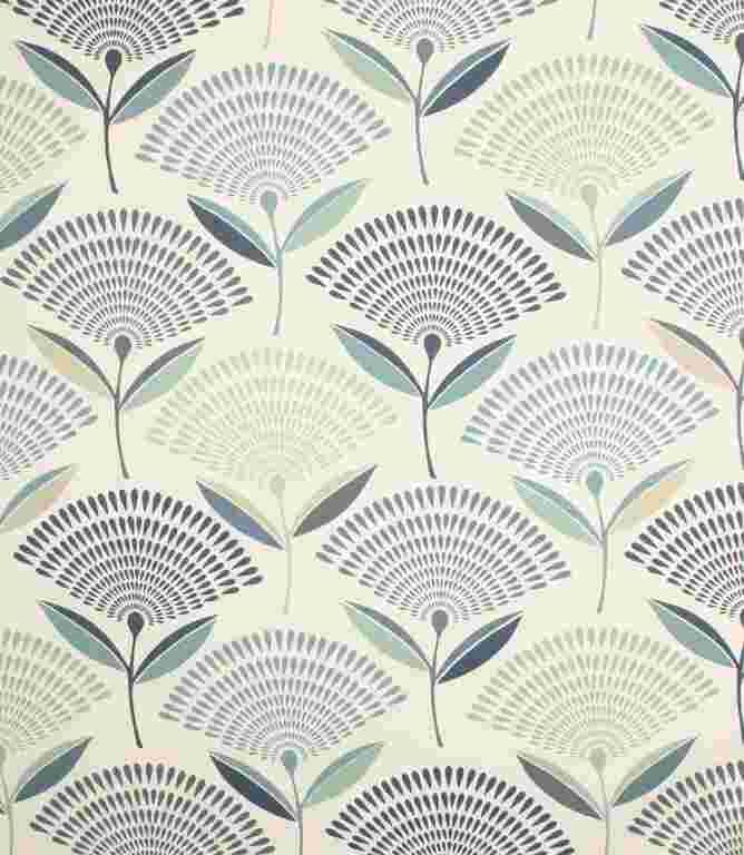 Colonial Blue Dandelion Fabric