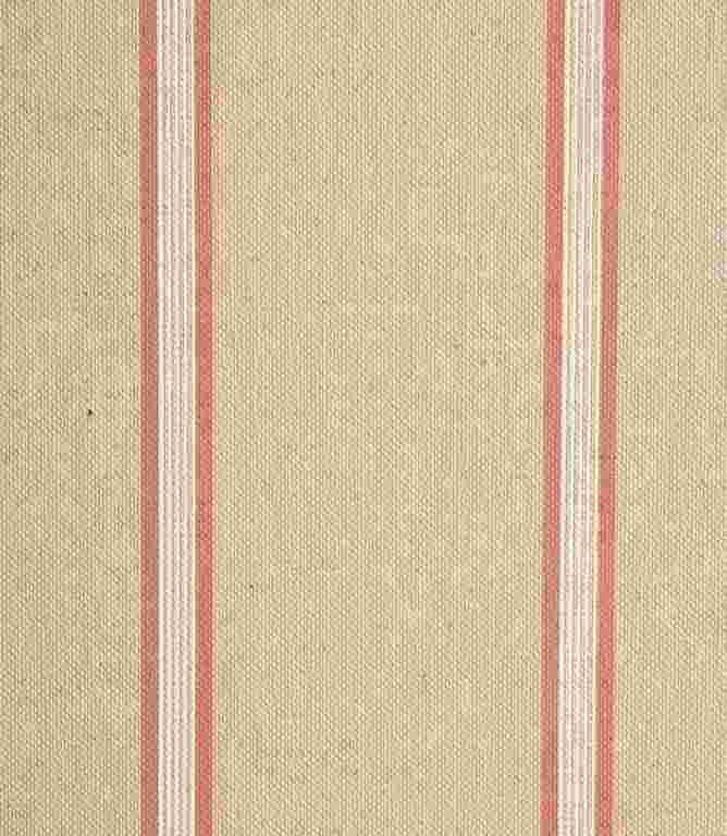 Linen Stripe / Red Fabric Remnant