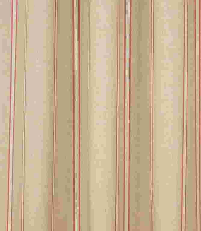 Linen Stripe / Red Fabric Remnant