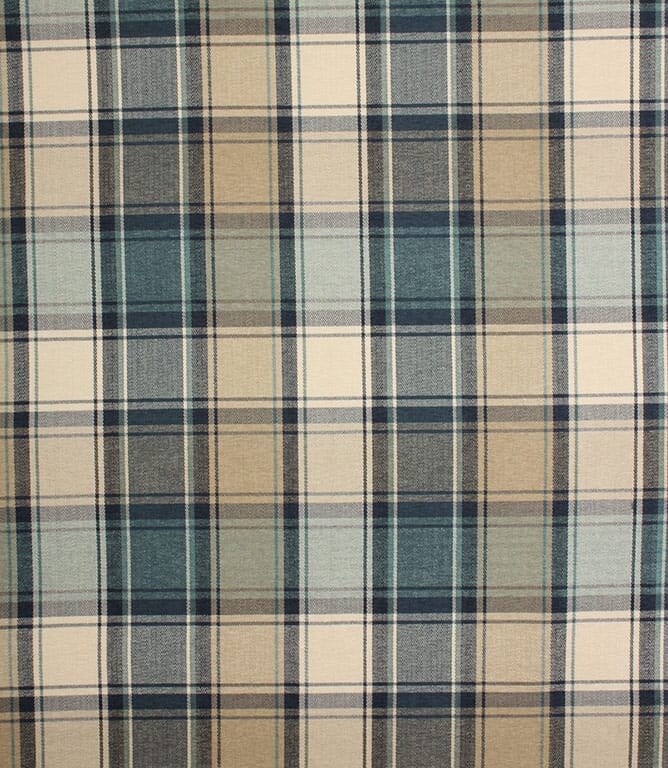 Indigo Argyle Fabric