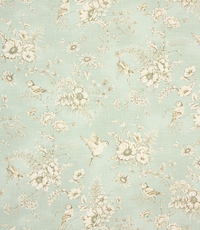 Eau de nil Finch Toile Fabric