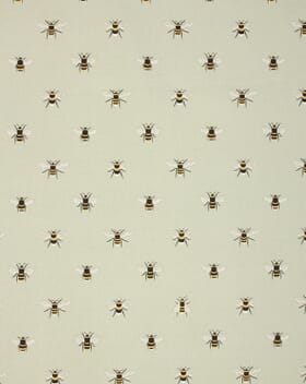 Sophie Allport Bees Fabric / Pale Green Sophie Allport Bees Fabric / Pale Green