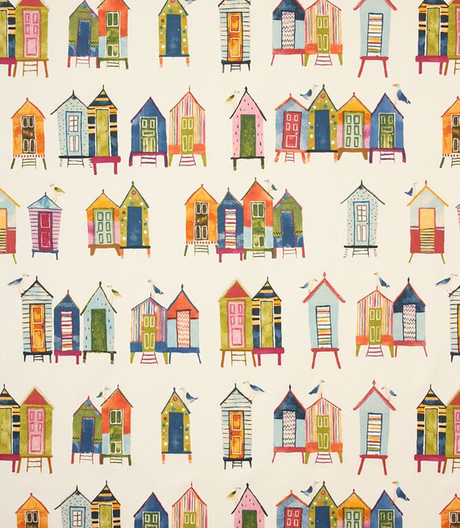 Neopolitan Beach Hut Fabric