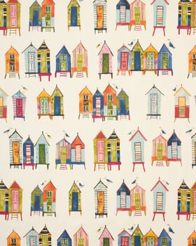 Beach Hut Fabric / Neopolitan Beach Hut Fabric / Neopolitan