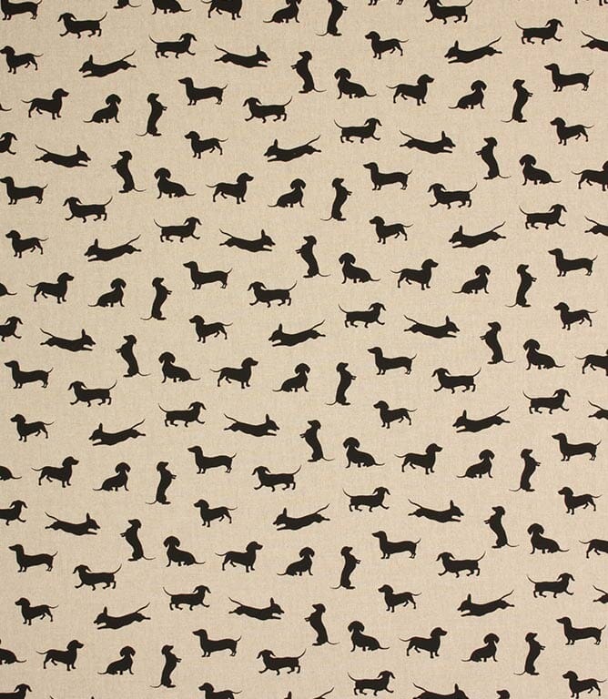 Black Sausage Dog Fabric