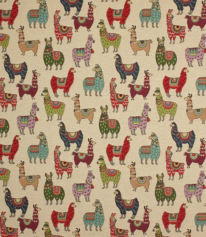 Multi Alpaca Tapestry Fabric