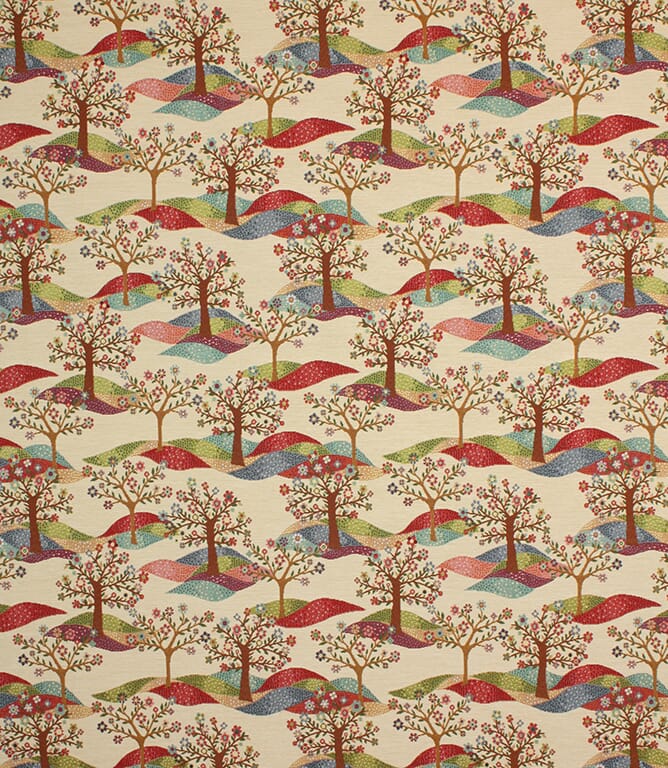 Multi Tree Tapestry Fabric