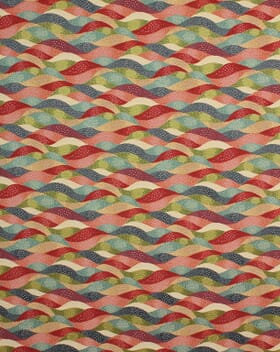 Waves Tapestry Fabric / Multi Waves Tapestry Fabric / Multi