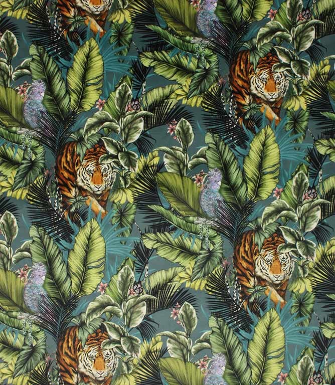 Twilight Bengal Tiger Fabric