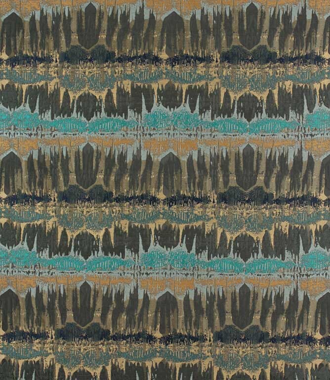 Teal Inca  Fabric