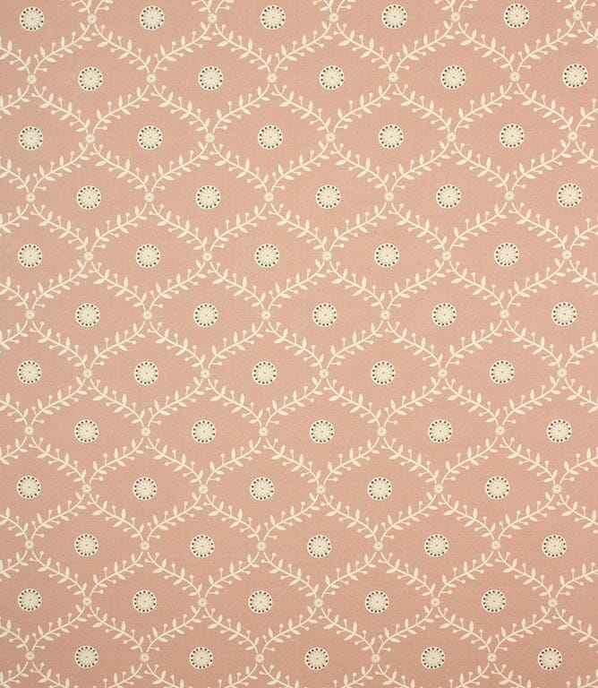 Blush Daisy Trellis Fabric