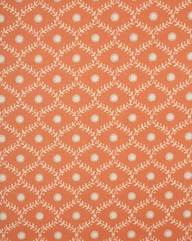 Daisy Trellis Fabric / Tangerine Daisy Trellis Fabric / Tangerine