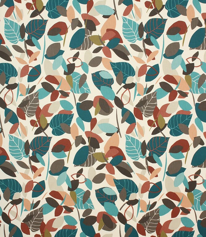 Teal Botaniska Fabric