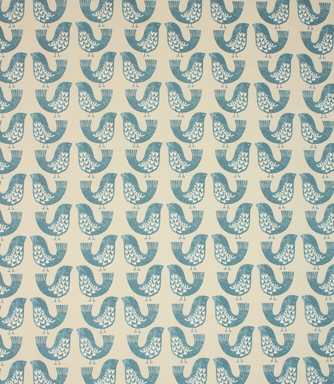 Capri Scandi Birds  Fabric