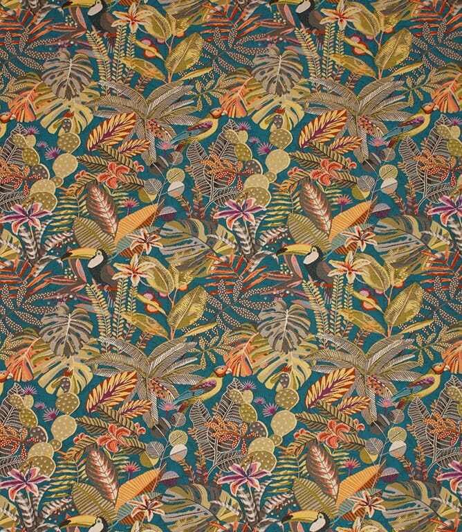 Tropical Andes Fabric / Petrol Tropical Andes Fabric / Petrol