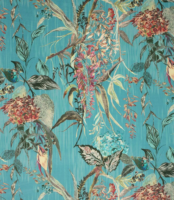 Peacock Botanist Fabric