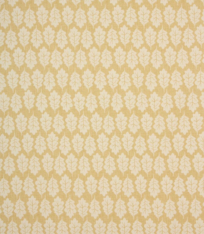 Ochre Oak Leaf Fabric