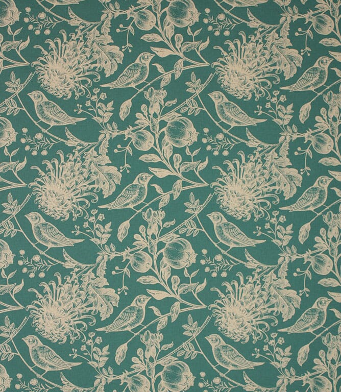 Teal Olivia Fabric