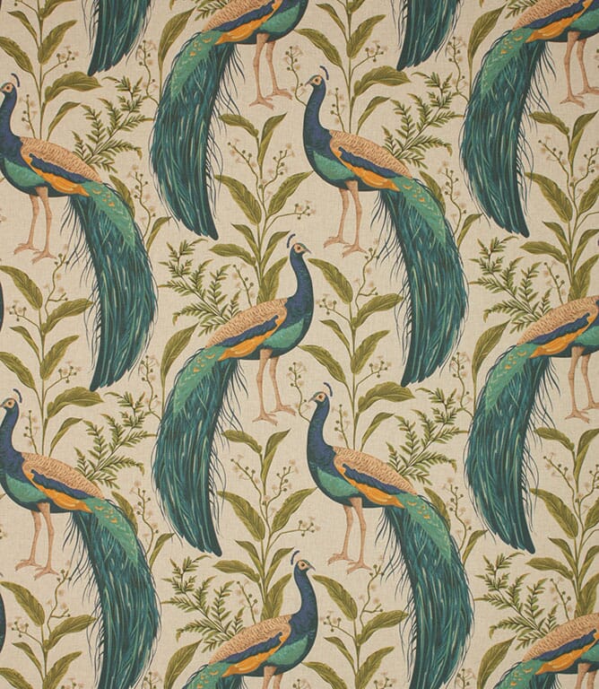 Linen Mr Peacock  Fabric